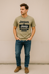 Jesus & Jeep Tee – Faith Meets Adventure